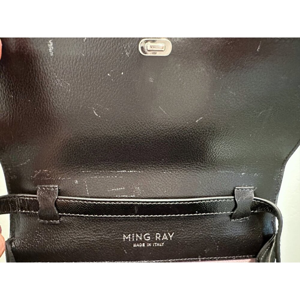 Ming Ray Leather Striped Handle Bag - Picture 4 of 4
